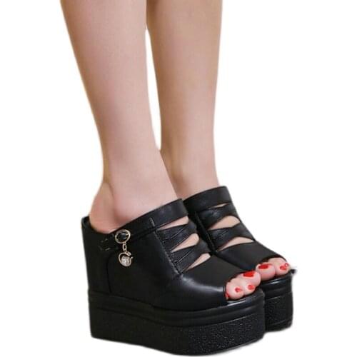 Woman Slippers Summer Sandals 14cm Wedge Sandals Ladies Slippers Casual Women Heels Sandals Platform Gladiator Sandals Women