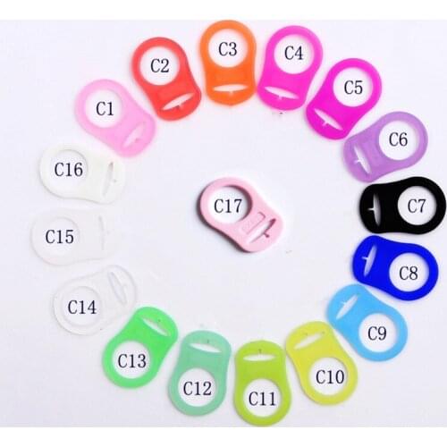 Baby Dummy Pacifier Holder Clip Adapter for MAM Ring 1PCS Silicone Button