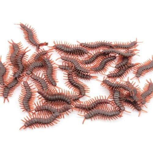 5/10 pcs Tricky toy simulation centipede simulation bug fake centipede strange creative small toy animal