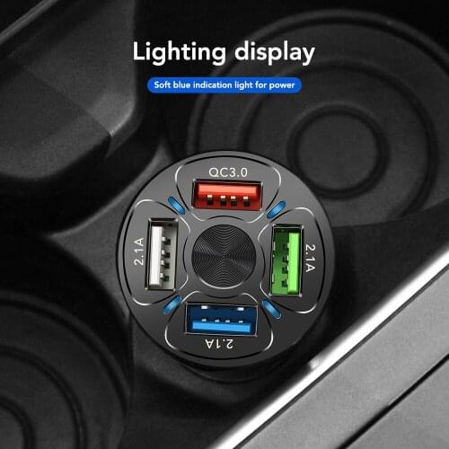 Car USB Charger Quick Charger Auto Accessories for Hyundai Solaris ix35 i20 i30 i40 Elantra Tucson Elantra Creta Santa fe Kauai