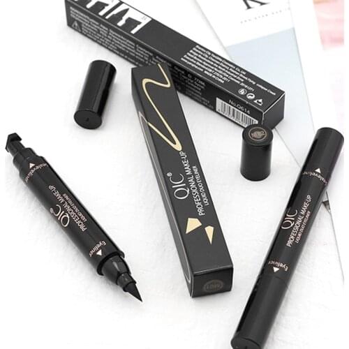 New Black Long Lasting Super Waterproof Quick Dry Double-Headed Liquid Eyeliner Pencil Women Fashion Eye Cosmetic Tool TSLM1