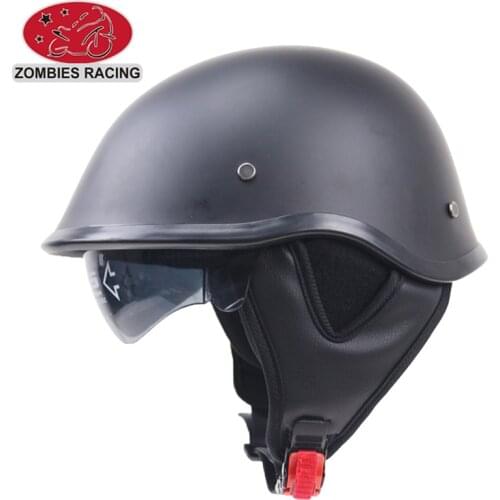 Brand Motorcycle Retro Half Cruise Helmet Prince Motorcycle Helmet DOT Approved with sunglasses