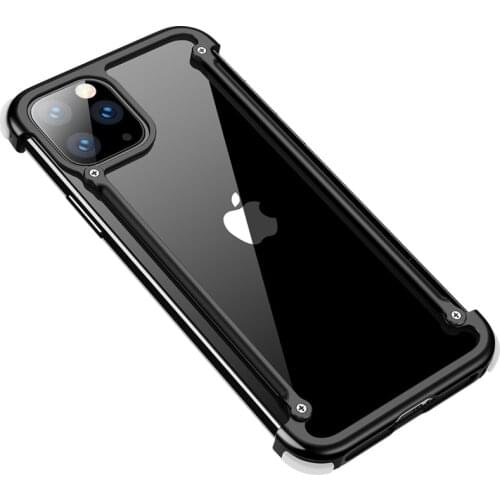 Bumper Case For iPhone 11 Pro Max 12 Mini X XS iPhone11 Luxury Brand Metal Aluminum Shockproof Frame Cover Phone Accessories