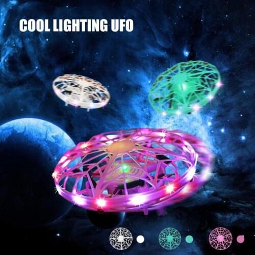 2020 Kids Gift Hand Flying UFO Ball LED Mini Induction Suspension RC Aircraft Drone Electric Electronic Toy For Children