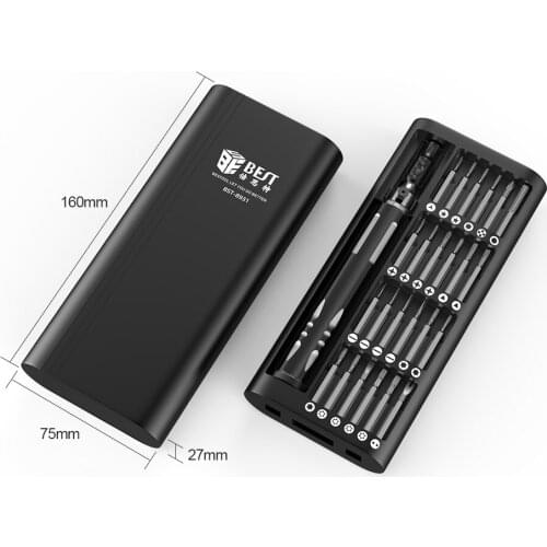 For iPhone cell Phone eyeglasses Repair Tools 24 in 1 professional 24pcs magnet precision screwdriver set