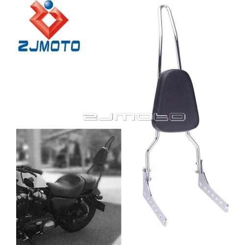 Metal Steel Chrome Luggage Rack Sissy Bar Rear Passenger Backrest For Harley Softail Street Bob FXBB FLDE FLSL FLHC 2018-20 2019