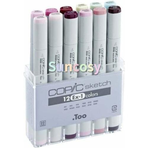 Copic Sketch Marker 12 Extra Color Set Ex-1 - GRAPHIC ART MARKERS