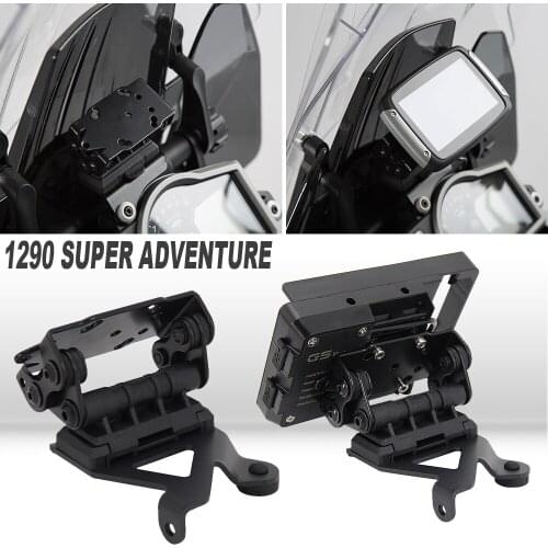 NEW Motorcycle 2014 2015 2016 For 1290 Super Adventure 1290 Adv GPS/Mobile Phone Holder Handlebar Mount Bracket