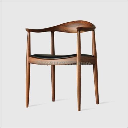 Original Kennedy Presidential Chair Nordic Solid Wood Backrest Home Dining Chair Negotiation Conference Chair Desk Office Chair