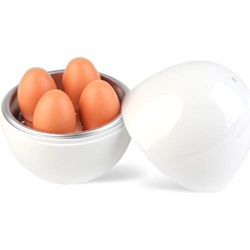 Kitchen Eggs Steamer Chicken Shaped Microwave Boiler 4 Egg Boiler Cooker Novelty Kitchen Cooking Appliances Steamer Home Utensil