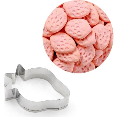 Cookie Cutter Strawberry Shape Stainless Steel Mold Sugarcraft Cake Cookies Pastry Baking Cutter Mould Cake Decorating Tools 1pc