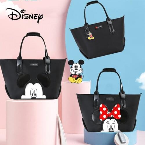 Disney Mickey Mouse Baby Diaper Tote Bags Maternity Mommy Bags Baby Stroller Bag With Hook Waterproof Antifouling Storage Bag