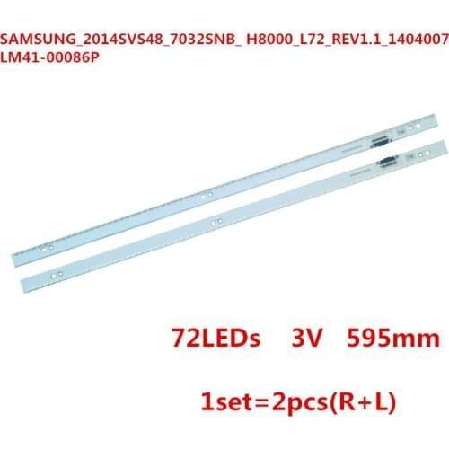 LED backlight Strip 72 LAMP for Samsung 48"TV 14Y-48FSTVMB3SR4 2014SVS48 LM41-00086P 00086N UE48H8000 VH80-480SMA-R2 480SMB