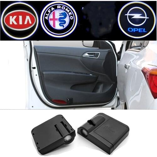 2PCS LED car Door Welcome light For Ford Toyota Honda Subaru Kia Peugeot Mitsubishi Hyundai Opel Renault Alfa Romeo Car styling