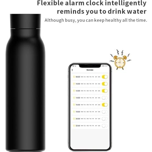 TUYA Smart Life Smart Bottle LCD Temperature Display 24-hour Heat And Cold Preservation Vacuum Flasks Water Cup Thermoses 600ml