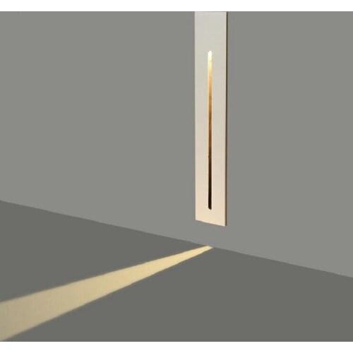 10PCS 3W CREE Recessed in LED Stair Light AC85-265V Indoor Corner Wall lights Step Decoration Lamps Hallway staircase Lamps