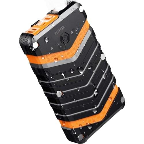 16000mAh Solar Power Bank USB Powerbank Waterproof Battery External Portable quick Charging Powerbank LED 2 USB Outdoor Light