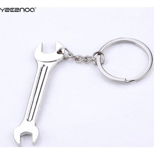 1Pcs Adjustable Metal Keychain Creative Tool Wrench Spanner Key Chain Key Ring Keyring