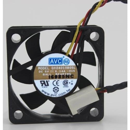 4CM cm 4010 5V0.14A double ball / switch 3-wire cooling fan DA04010B05L