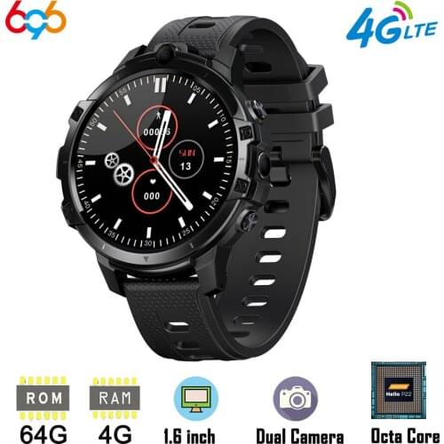 4G LTE Smart Watch Phone 1.6 Inch Full Cycle Full Touch Screen Helio P22 MTK6762 Octal-core CPU RAM 4GB ROM 64GB Smartwatch Phon