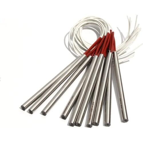 5PCS 12.5mm Diameter 225~255mm Length Single Head Dual Heating Pipe 304SUS Tubular Heater 880/900/940/980/1000W Electric Element