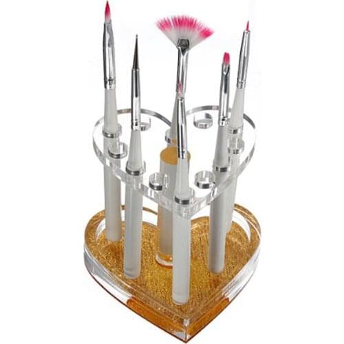 Nail Polish Brush Pen Holder Shelf Nail Art Pen Display Makeup Nail Art Acrylic UV Gel Pen Holder Brush Organizer Display