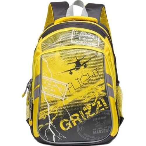 GRIZZLY children school bags waterproof orthopedic backpacks for boys school backpack primary grade 1/4 mochilas infantil