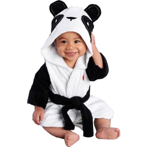 Cute animal childrens bathrobe girls boys clothing robes soft cotton robe pajamas children dress baby winter clothes