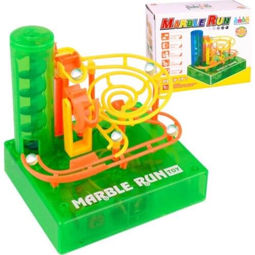 DIY Electric Maze Ball Track Marble Race Run Blocks Inserted Building Blocks for Kids Children Early Education Puzzles Toys Gift