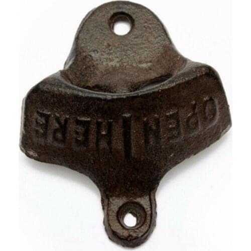 Fixed Vintage Bottle Opener Wall Mounted Beer Glass Cap Opener Kitchen Bar Tool
