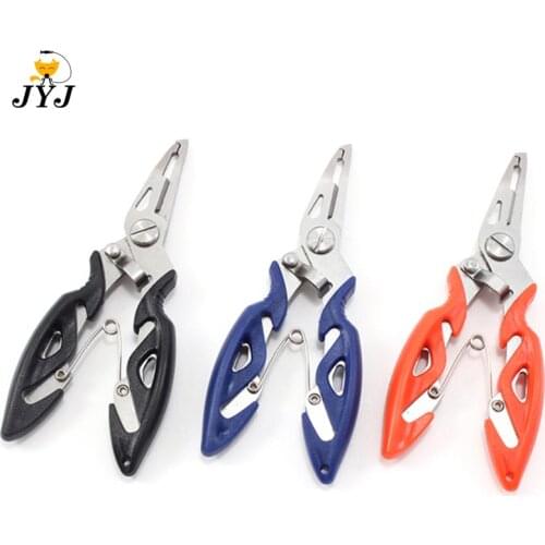 Tackle Tool Cutting Fish Use Tongs Multifunction Scissors Fishing Plier Scissor Braid Line Lure Cutter Hook Remover safety rope