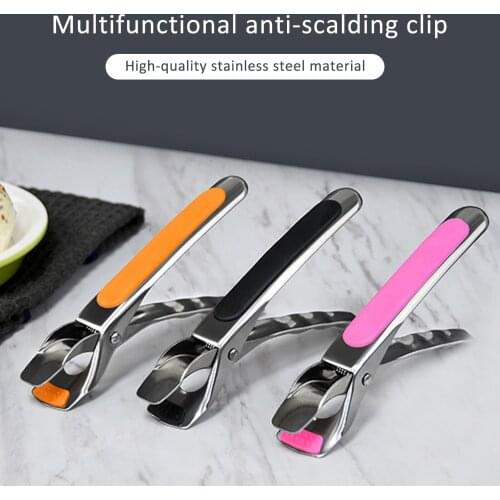 Kitchen Gripper Clip Non-slip Air Fryer Camping Tool Anti-Scald Pot Pan Bowl Gripper Outdoor Cooking Picnic Cookware Handle Use