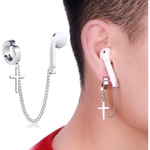 Fashion Anti-Lost Ear Clip Bluetooth Earphone Holders Accessories Unisex earrings for Airpods 1 2 3 For Airpods Pro Earrings
