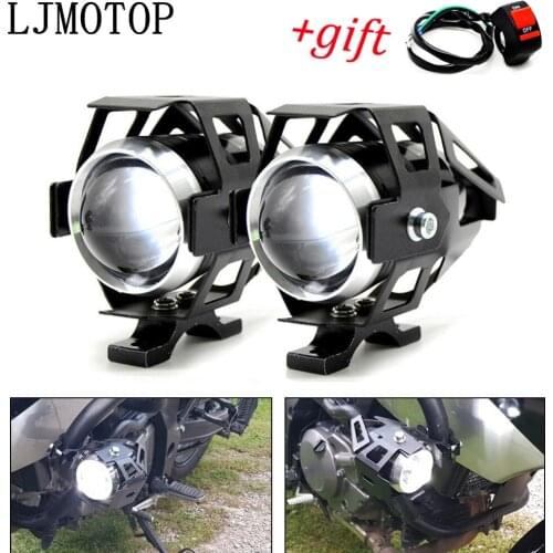 Motorcycle headlights auxiliary lamp U5 led spotlight 12V DRL For Suzuki DR 200 250 DR350 350 DRZ 400 650 DR650