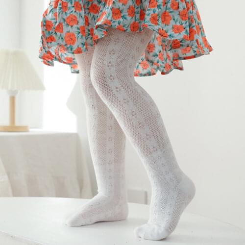 New summer autumn girls pantyhose mesh thin children kids pantyhose cute cotton soft breathable comfortable Toddler baby tights