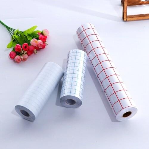 30cm*100cm Clear Vinyl Application Tape Blue/Red Alignment Grid for Car Wall Craft Art Decal Transfer Paper Tape Adhesive DIY
