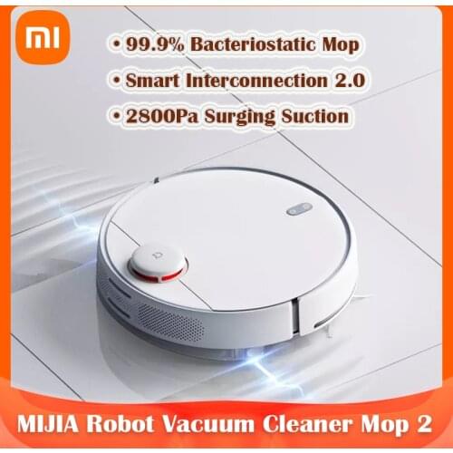 2021 New XIAOMI MIJIA Robot Vacuum Cleaner Mop 2 Sweeping Mopping Washing Vibration WIFI APP Smart Planned Map for Home Cleaning