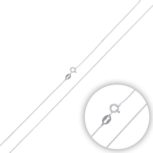 Silverlina Silver 15 Micron Round Snake Chain Necklace