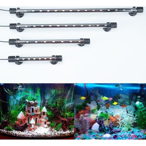 Aquarium Light LED Waterproof Fish Tank Light Underwater Fish Lamp Aquariums Decor Lighting Plant Lamp 18-48CM 220-240V 5730chip