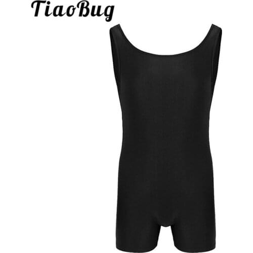 TiaoBug Adult Sleeveless Breathable Stretchy Sports Gym Unitards Bodysuit Swimsuit Gymnastics Leotard Dance Wear Biketard