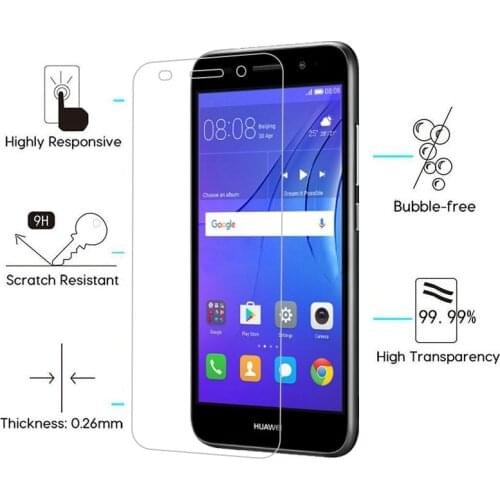 9H Tempered Glass for Y3 2017 5.0" CRO-L02 CRO-L22 CRO-L03 CRO-L23 CRO-U00 Protective Film Screen Protector cover