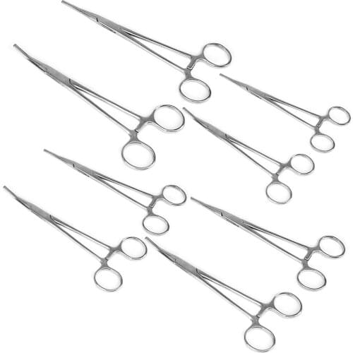 NICEYARD Pet Hair Clamp Curved/Straight Epilation Tools Fishing Locking Pliers Hand Tool Hemostatic Forceps 14cm 16cm 18cm 20cm