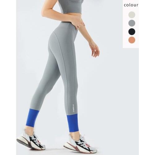 UA_ROCK Gym Leggins Female Letter Printed Slim Fitness Leggings Push Up Women 2 Colour Patchwork High Waist Yoga Pants