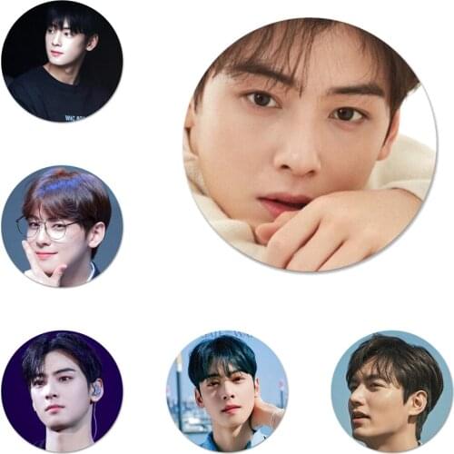 Cha eunwoo korean oppa Badge Brooch Pin Accessories For Clothes Backpack Decoration gift