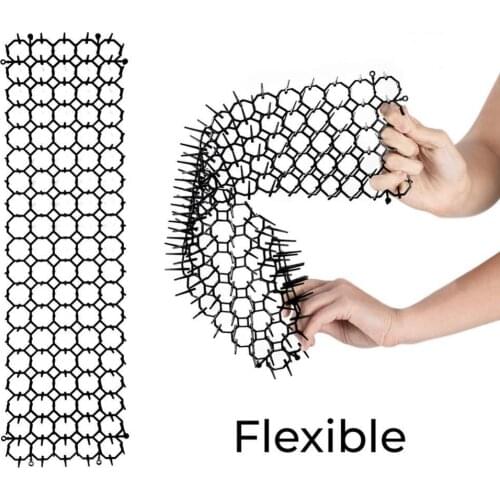 10Pcs 13cmx49cm Garden Prickle Strip Dig Stop Cat Repellent Deterrent Mat Spike