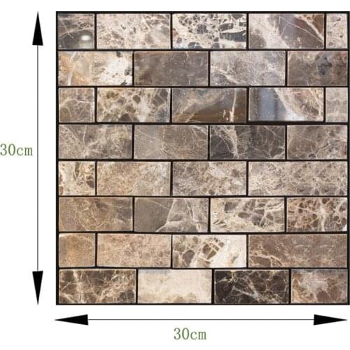 10 Pcs Of Lot PVC 3D Wall Stickers Self Adhesive Water And Oil Proof Wallpaper Panels Wall Decor Living Room House Decoration