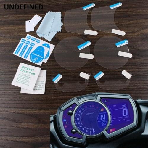2 Set Motorcycle Speedometer Film Dashboard Cluster Scratch Screen Protector Decal For Kawasaki Ninja 650 1000 Versys-X 300 2017