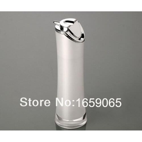 50ML press cream jar emulsion press lotion Dispensing bottle acrylic emulsion pressure pearlescent white packaging bottle