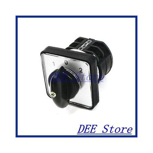 660V Ui 10A Ith 8 Terminals Rotary Cam Universal Changeover Combination Switch