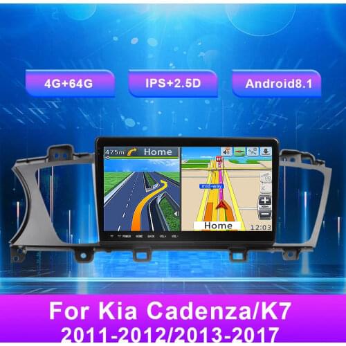 For Kia Cadenza/K7 2011-2012 2013-2017 Android 9.66" Car Navigation GPS Audio Video Radio DVD Multimedia Player Touch wifi 4G